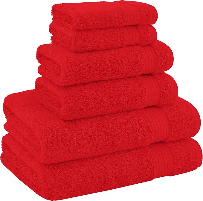 American Veteran Towel, 100% Cotton Turkish 6 Piece Towel Set, Luxury Towels - Image 3
