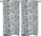 Ridhi Asparagus Green Hand Block Print Waffle Scallope Cotton Bath Towel Set of by Ridhi