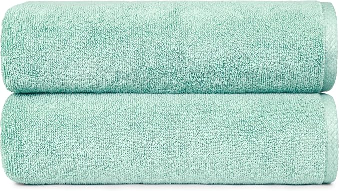 Amazon Basics 2-Pack Quick-Dry Lightweight Moisture Absorbing Bath Towel by AmazonBasics