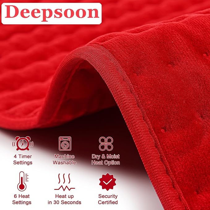 Deepsoon Heating Pad, Electric Heating Pads - Image 7