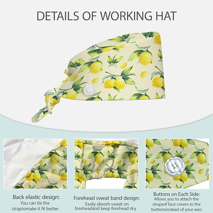 2 Pcs Working Cap with Sweatband - Image 3