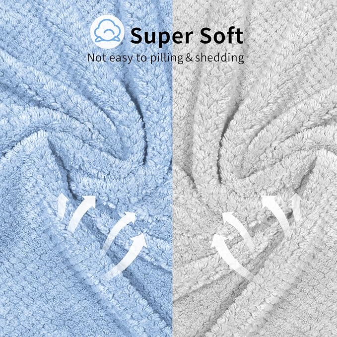 my novel things 2 Pack Extra Large Microfiber Hair Towel Wrap - Image 6