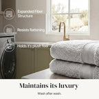 Modern Threads - Spun Loft 6-Piece 100% Combed Cotton Towel Set - Bath Towels - Image 6