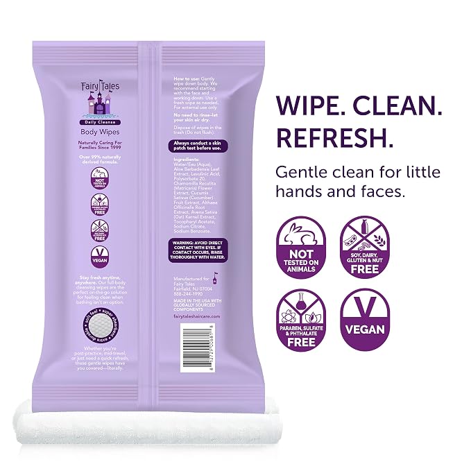 Fairy Tales Daily Cleanse XL Wipes - Image 2