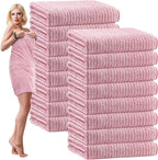 SmoothNovelty 16 Pack Microfiber Bath Towels Bulk 27'' x 60'' Oversized Size by SmoothNovelty