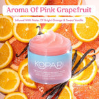 Kopari Pink Glow Exfoliating Body Polish, AHA Vegan Body Scrub - Image 4