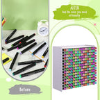 2 Pack Marker Storage Organizer, 480 Slots Total Art Supply Holder - Image 4