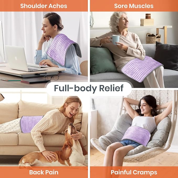Heating Pad for Back Pain Relief, Heating Pads for Period Cramps - Image 6