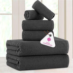CASA COPENHAGEN EcoPop 6Pcs 100% Cotton Large Designer Towels Gift Set- Pine - Image 2