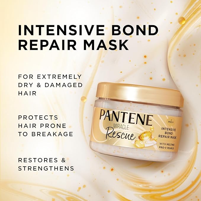 Pantene Miracle Rescue Hair Mask, Intensive Bond Repair - Image 2