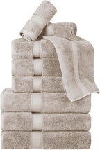 Superior Egyptian Cotton Pile 9 Piece Towel Set, Includes 3 Bath, 3 Hand - Image 2