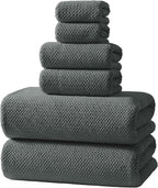 REDKISS Soft 6 Piece Bath Towels Set, 2 Large Bath Towel Sheet, 2 Hand Towels by REDKISSOnline