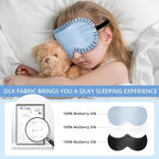 Kids Sleep Mask, 100% Real Mulberry Silk Eye Mask, Sleeping Mask - Image 2