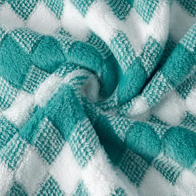 Hand Towels Set 2 Pack-16“x31” Ultra Soft Microfibers Bathroom Towel Set Highly - Image 8