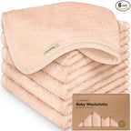 6-Pack Baby Washcloths – Soft Absorbent Viscose from Bamboo Washcloths by KeaBabies