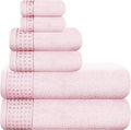 GLAMBURG 100% Cotton Ultra Soft 6 Pack Towel Set, Contains 2 Bath Towels 28x55 by GLAMBURG