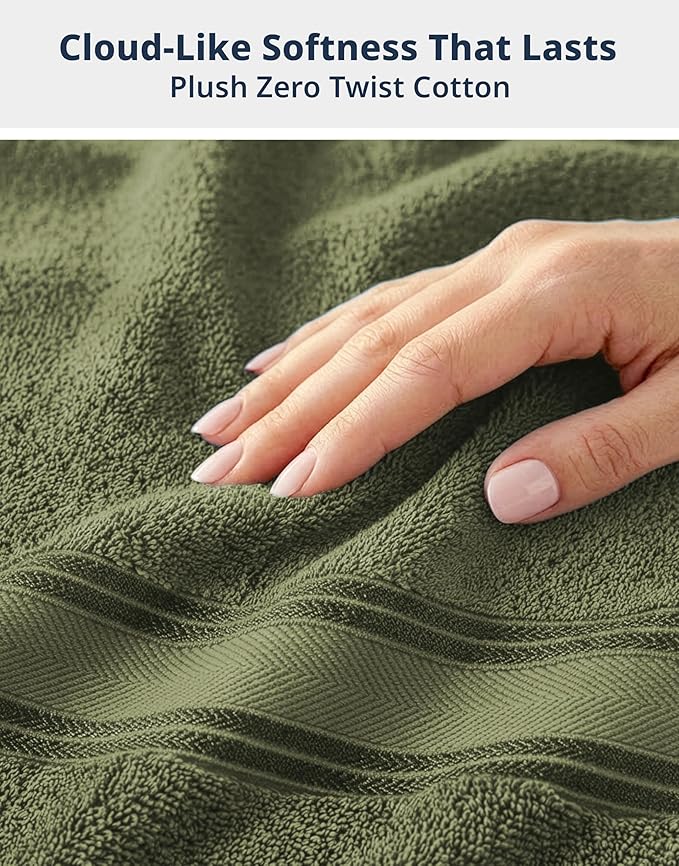 Lane Linen 100% Cotton 4 Pack Bath Towels - Image 5
