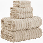 KBY Bath Towels Set 6 Piece 40x80 Inches，2 Extra Large Bath Sheets 2 Hand by KBYHome