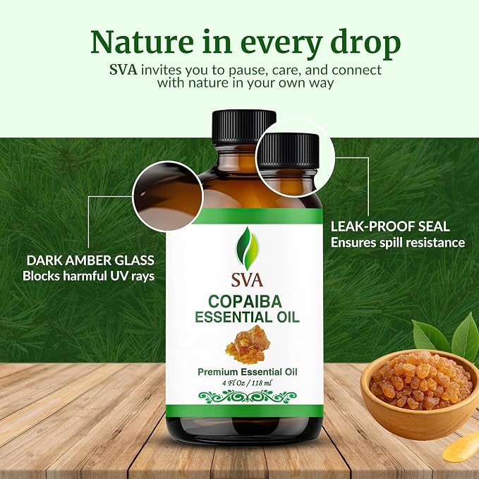 SVA Copaiba Essential Oil – 4 Fl Oz – 100% Natural Copaiba Oil - Image 7