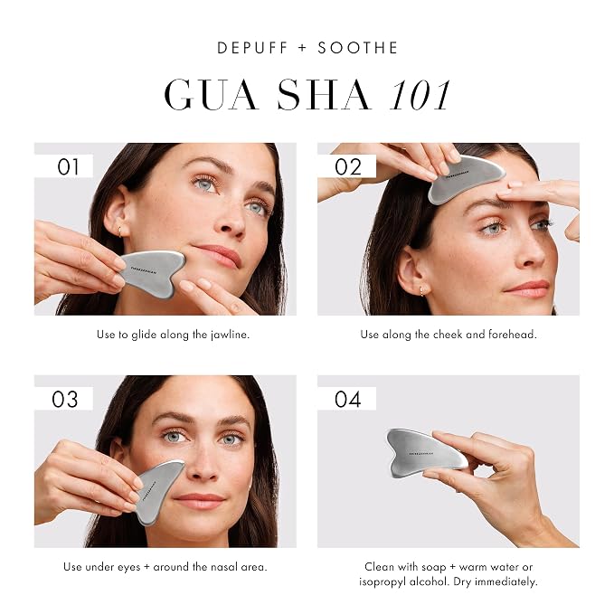 Tweezerman Stainless Steel Gua Sha Massager - Image 6