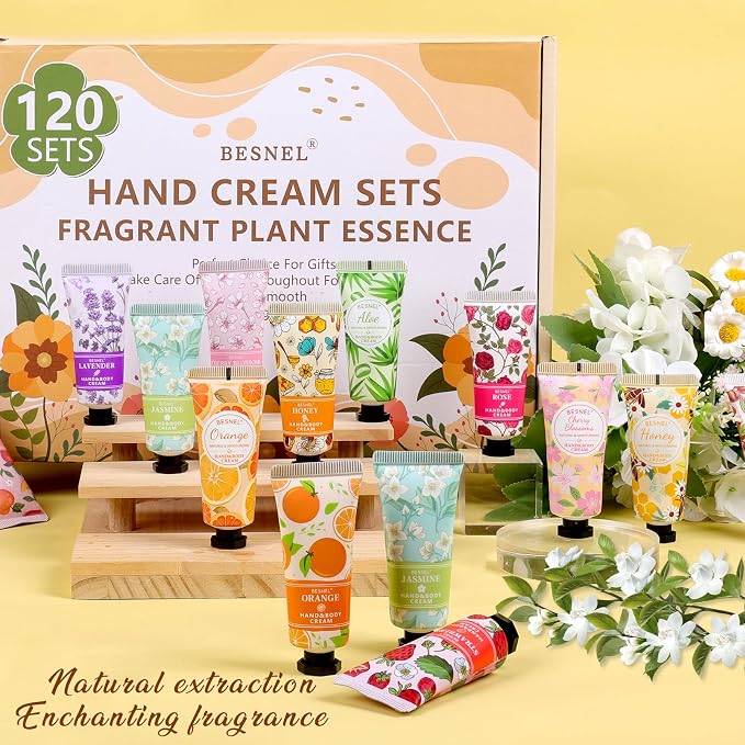 120 Pack Hand Cream Gift Set For Women, Mothers Day Gifts, Teacher Appreciation - Image 5