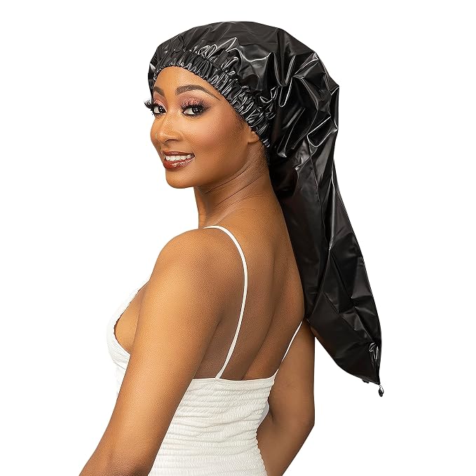 Esha Girl - Shower Cap for Extra Long Hair, Twists – Waterproof – Snug Fit - Image 5