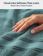 LANE LINEN 100% Pure Cotton Bath Sheets - Image 5