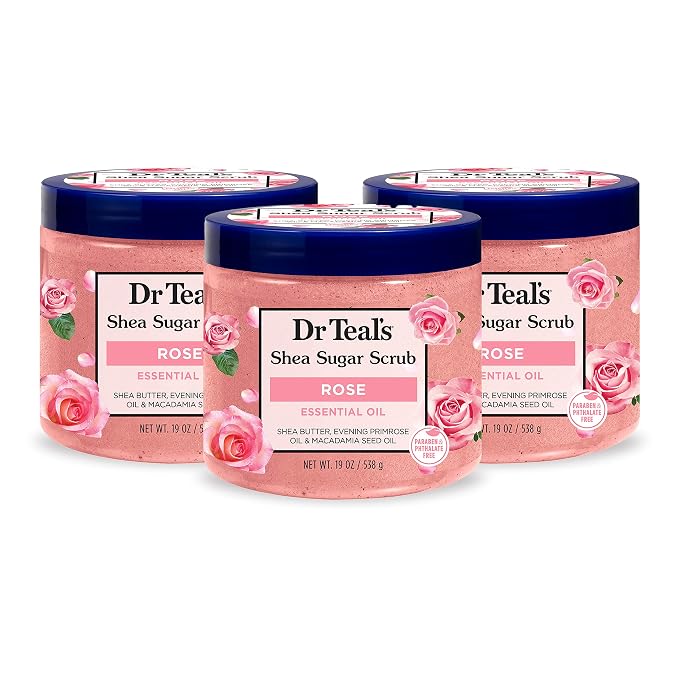 Dr Teal's Shea Sugar Body Scrub, Rose by DrTeals
