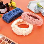Chuangdi 3 Pieces Spa Headband for Women Facial Makeup Headband Soft Terry - Image 5
