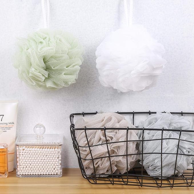 BTYMS Bath Sponge Shower Loofahs 60g Mesh Pouf Bath Scrunchies Body Wash Puff - Image 6