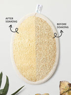 Reemix Natural Loofah Exfoliating Body Scrubber 3-Piece Oval Set - Image 2
