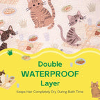 Years calm Kids Shower Cap, Waterproof Reusable Cartoon Bath Cap - Image 3