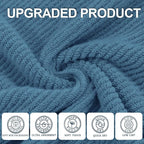 VOOVA & MOVAS Blue Towels Bathroom Sets, 100% Cotton | Lightweight | Soft | - Image 2