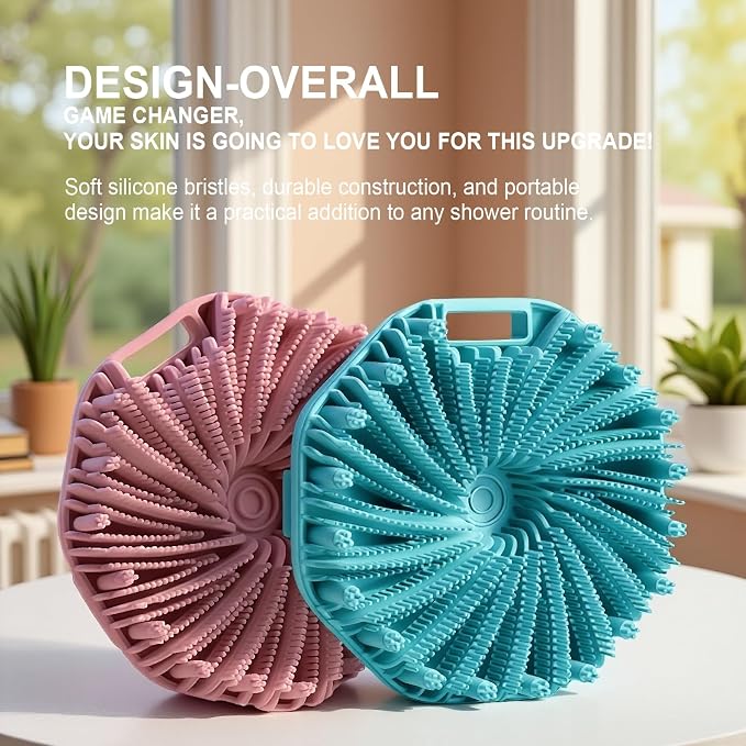 RamPula Silicone Body Scrubber, Silicone Loofah, Quick-Dry Exfoliating Body - Image 7