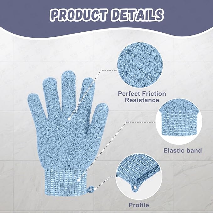 Exfoliating Dual Texture Bath Gloves - Image 6