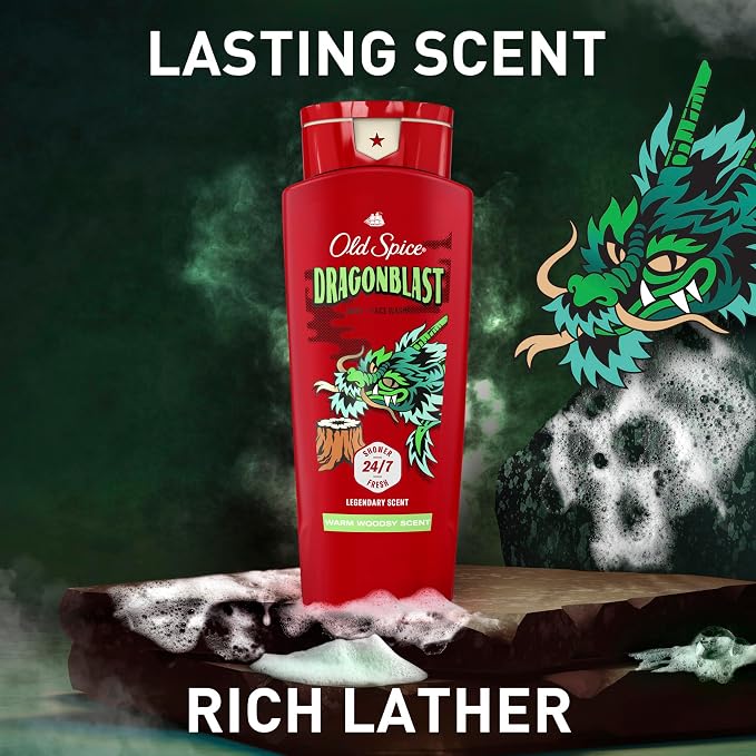 Old Spice Cleansing Body Wash for Men, 3X Defense, 24/7 Shower Fresh - Image 7