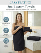 Casa Platino 100% Cotton Towel Set - Image 2