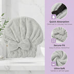 Microfiber Hair Drying Cap, Super Absorbent Hair Turban - Image 6
