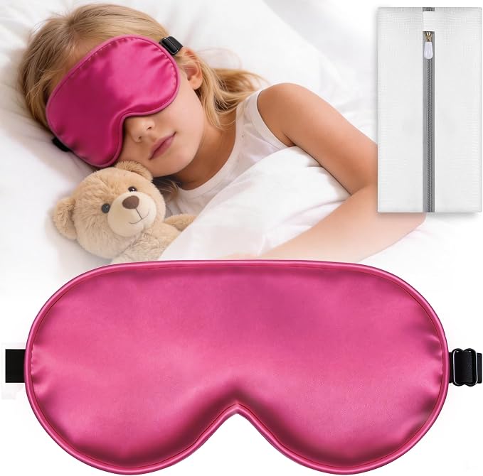 Kids Sleep Mask, Kids Eye Mask for Boys Girls, Kid Silk Eye Masks by Unknown