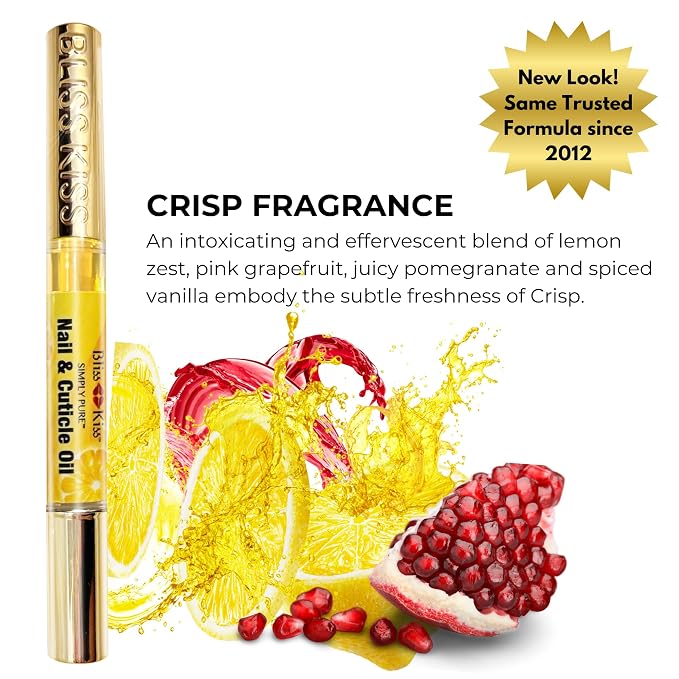 Bliss Kiss | 1 Crisp Fragrance | Nail Oil Cuticle Pen w/Vitamin E & Jojoba⏤Nail - Image 3