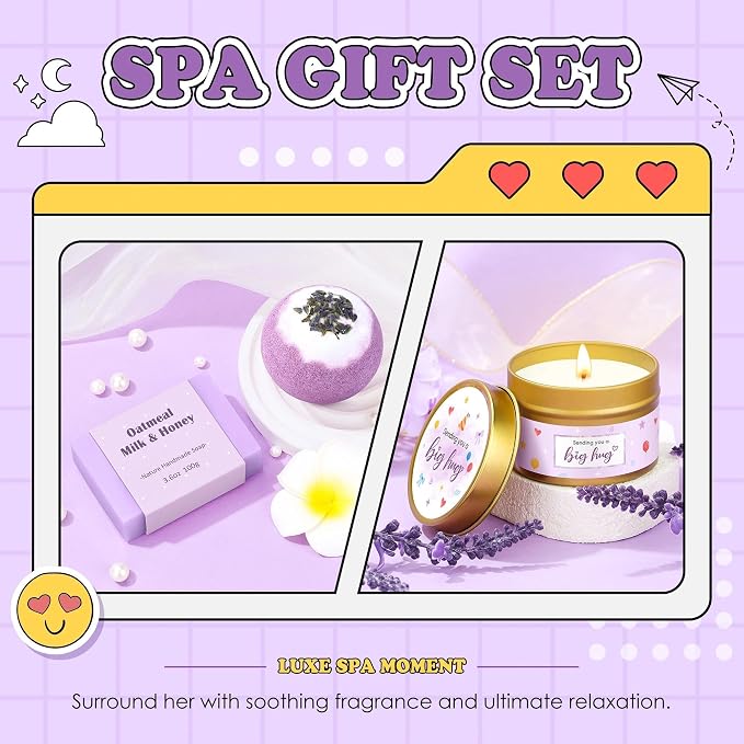 Gift Baskets for Women Unique Birthday Gifts for Women self care cheer up gifts - Image 3