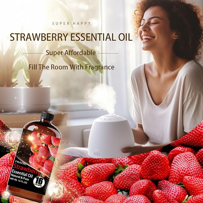 Strawberry Essential Oil, Strawberry Oil 16 Fl Oz 480 ML - Image 3