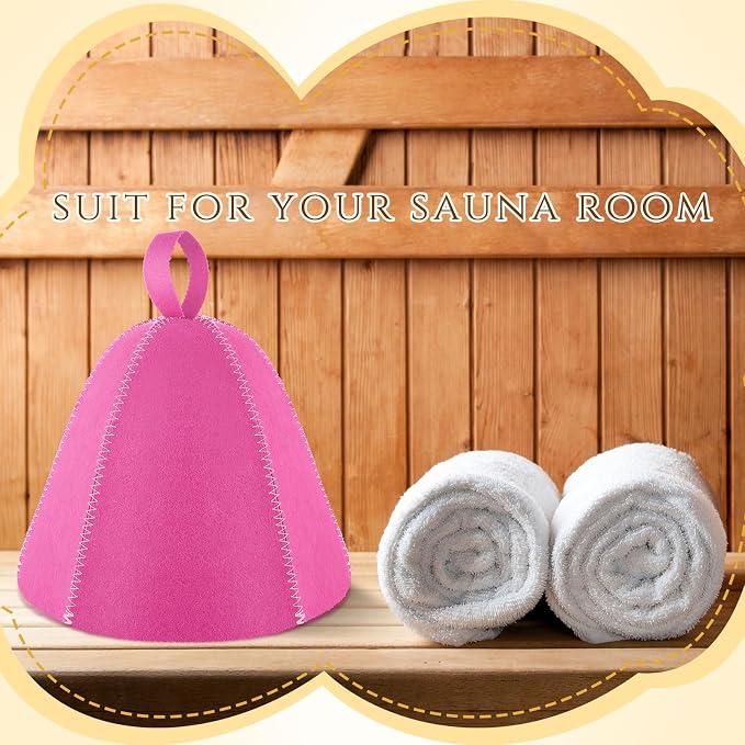 JaGely Sauna Hat for Men Women Sauna Hat Vaporarium Cap Russian Banya Cap for - Image 5