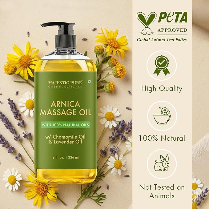 MAJESTIC PURE Arnica Sore Muscle Massage Oil - Image 5