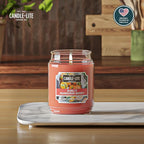 Candle-lite Scented Candles, Sunlit Mandarin Berry, 18 oz Jar, Proudly Poured - Image 2