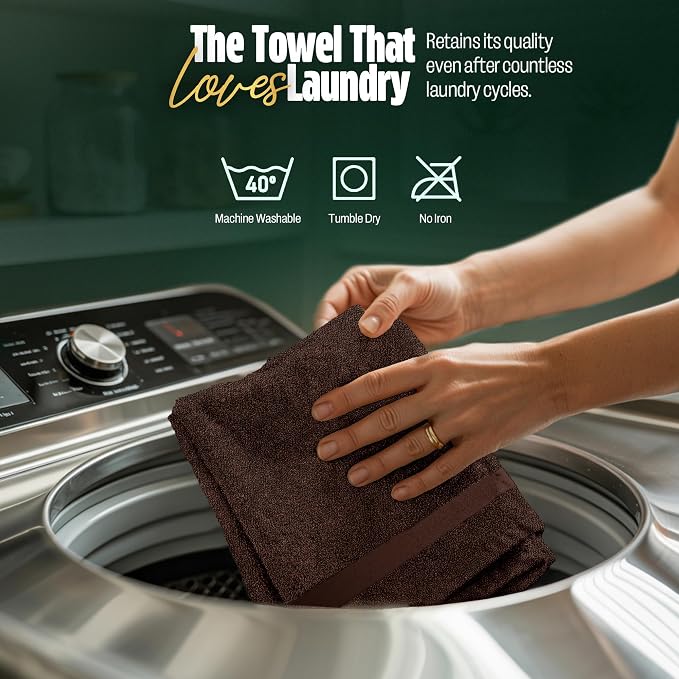 Pearl Linens Pack of 24 100% Cotton Hand Towels, Salon Towels - Image 4