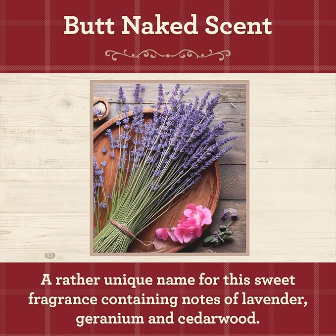 Our Own Candle Company, Butt Naked Scented Mason Jar Candle, 100 Hour Burn Time - Image 2