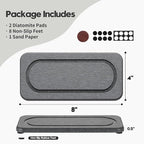 2Pack Diatomite Stone Coasters Water Absorbing Sink Tray - Image 6