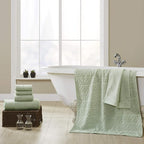 Modern Threads 6 Piece Cotton Bath Towel Set – Ultra Soft 550 GSM Towels – - Image 2