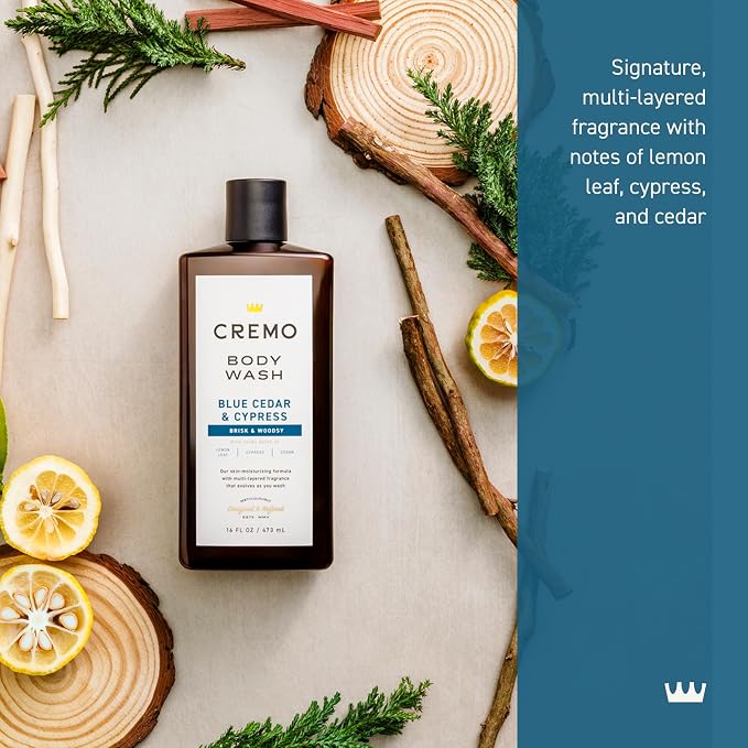 Cremo Body Wash for Men, Rich-Lathering Cypress and Cedar, 16 Fl Oz - Image 2